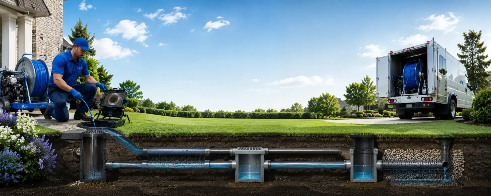 Outdoor drain cleaning information for Logan, IL